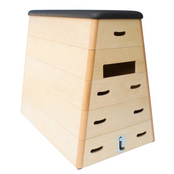 WOODEN PYRAMIDAL PLINTH