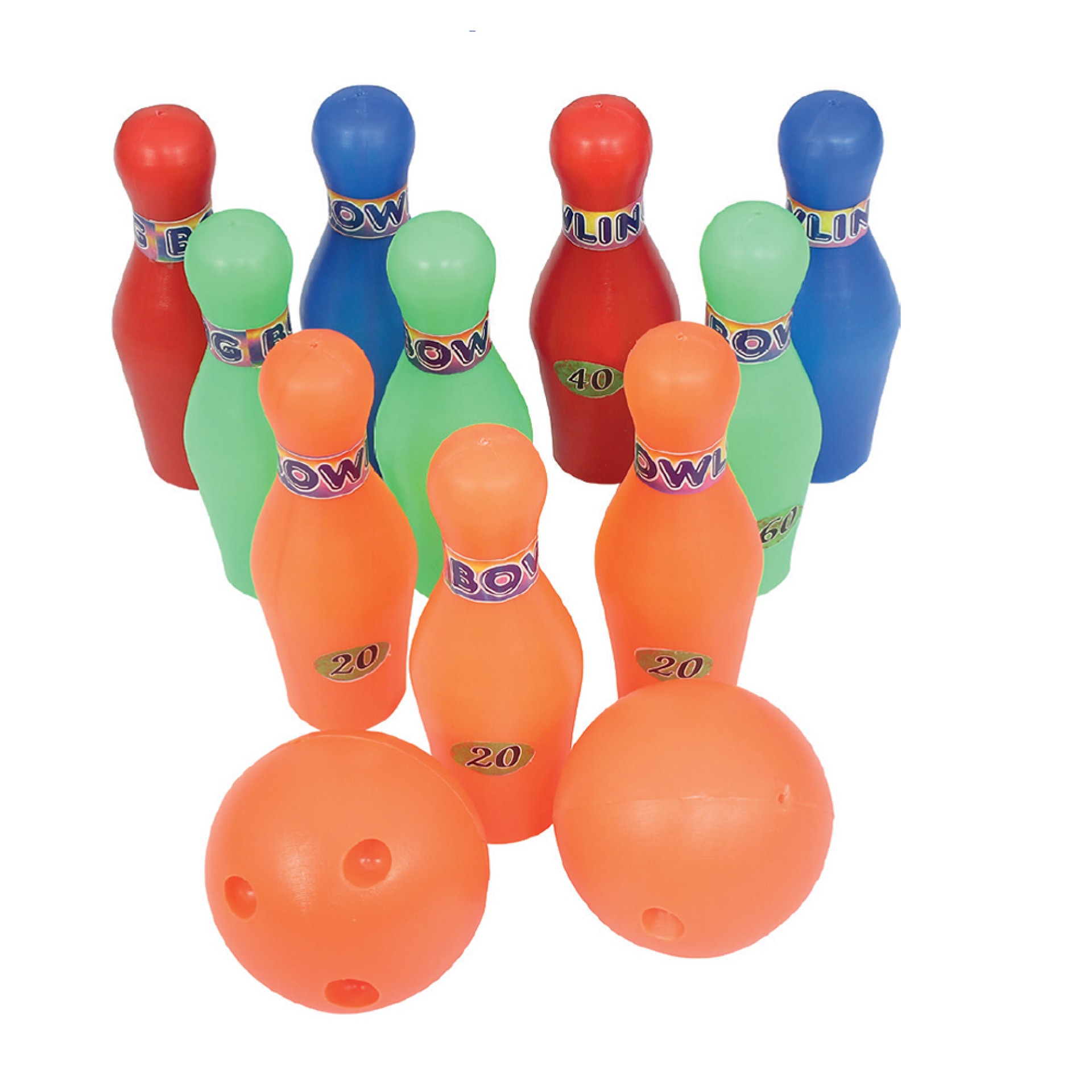JUEGO DE BOWLING DE PVC 10 PIEZAS