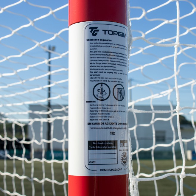 PORTERÍA BALONMANO/FÚTBOL SALA ALUMINIO REDONDO