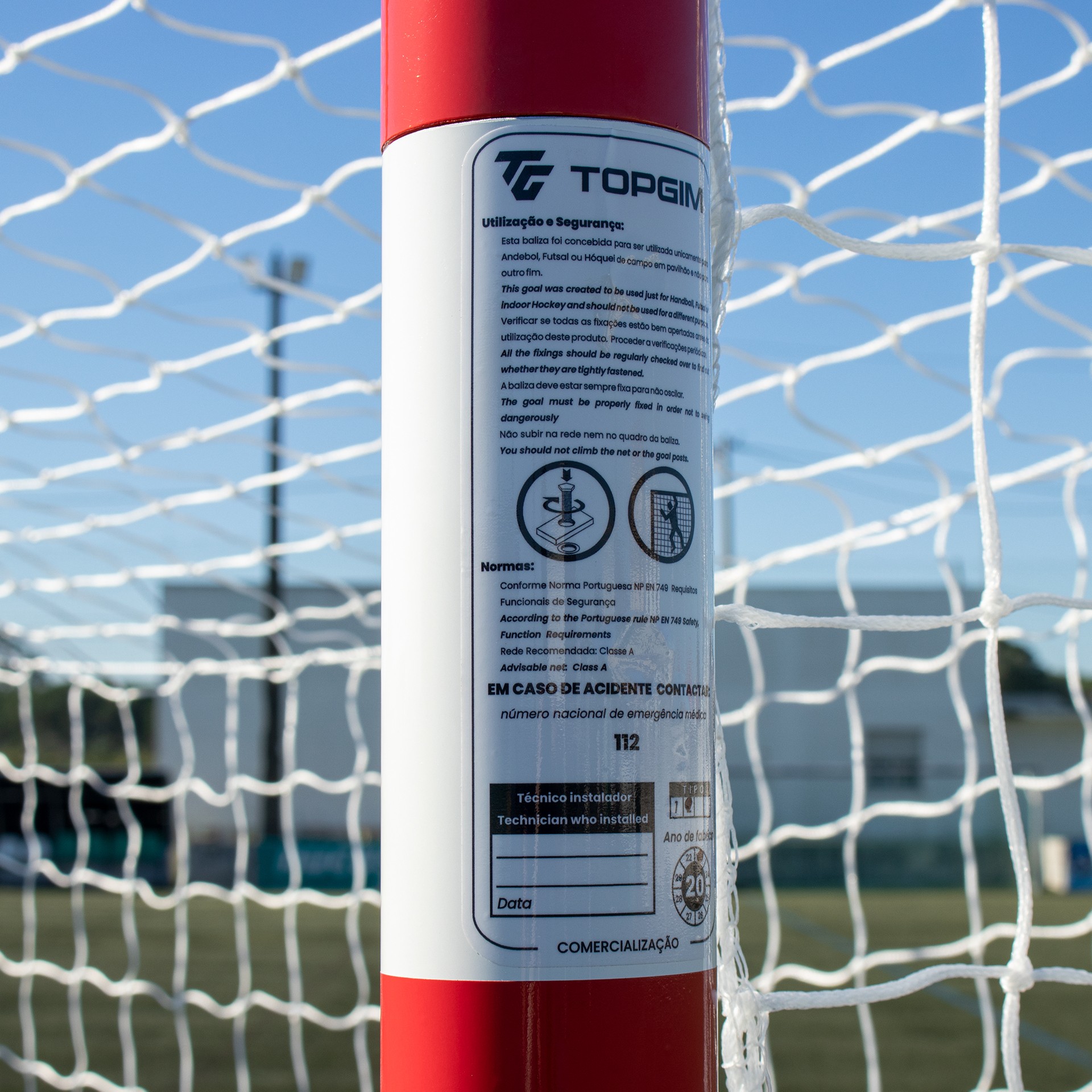 PORTERÍA BALONMANO/FÚTBOL SALA ALUMINIO REDONDO