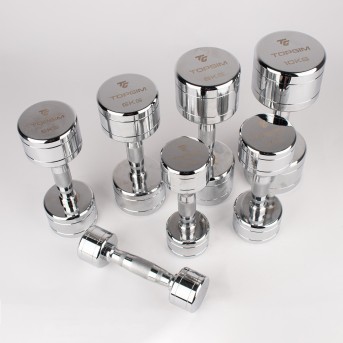 CHROMED IRON DUMBBELL (UNIT)
