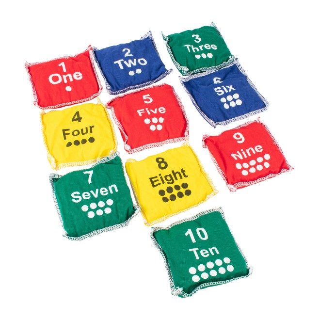 CONJUNTO DE 10 SACOS COM NUMERAO EM INGLS