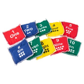 SET OF 10 BAGS WITH ENGLISH NUMBERING