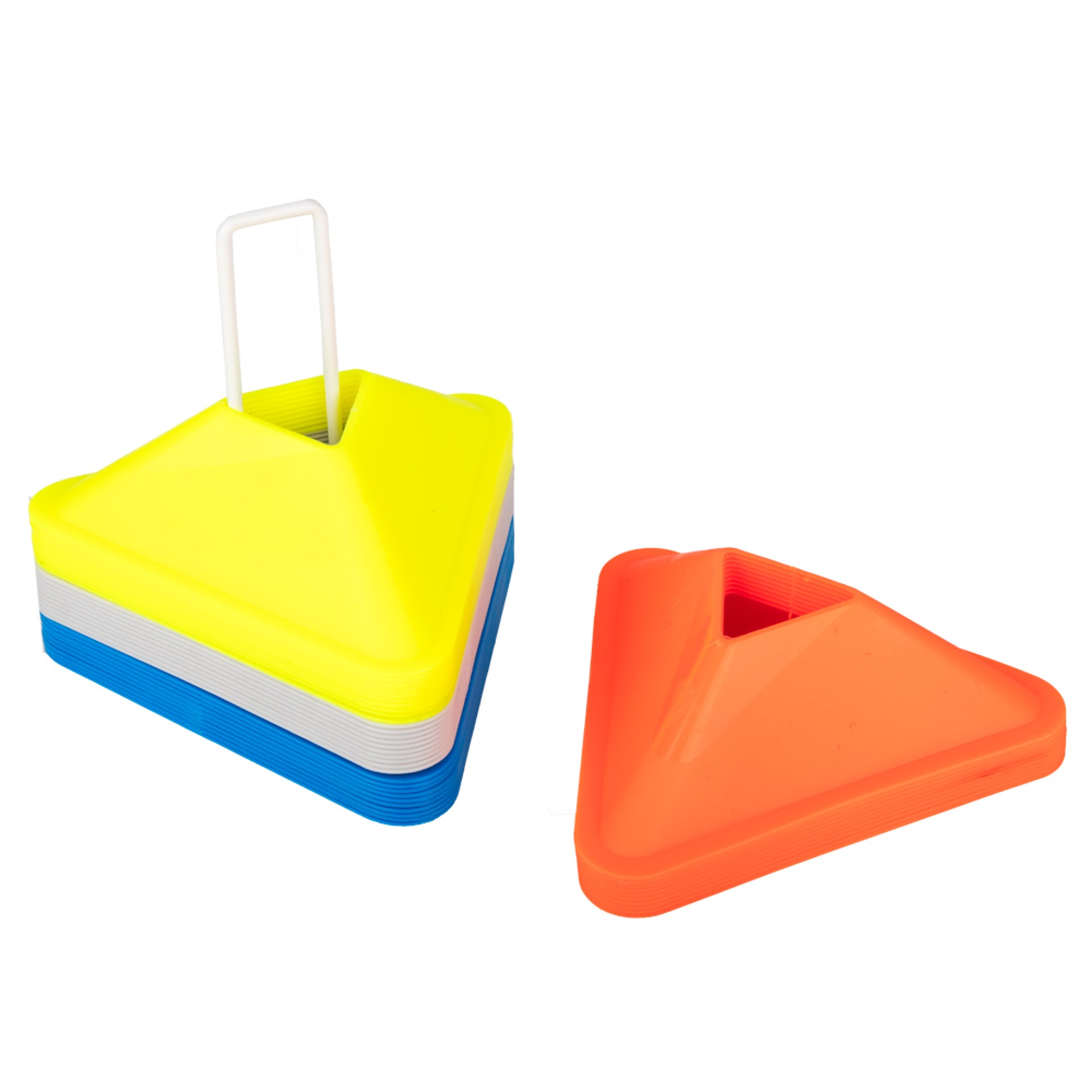 MARCOS DELIMITADORES DE ESPACIO TRIANGULARES (40 UNIDADES)