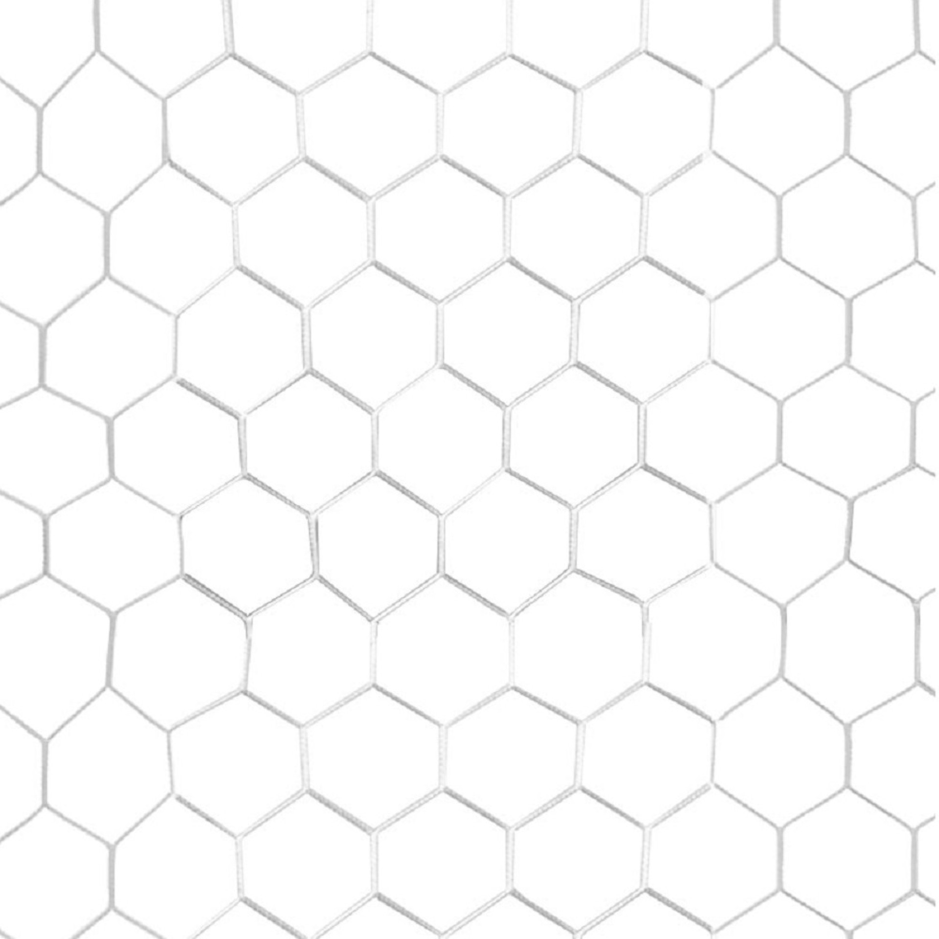 PAR DE REDES HEXAGONALES PORTERÍAS DE FÚTBOL 11 (SIN NUDOS)