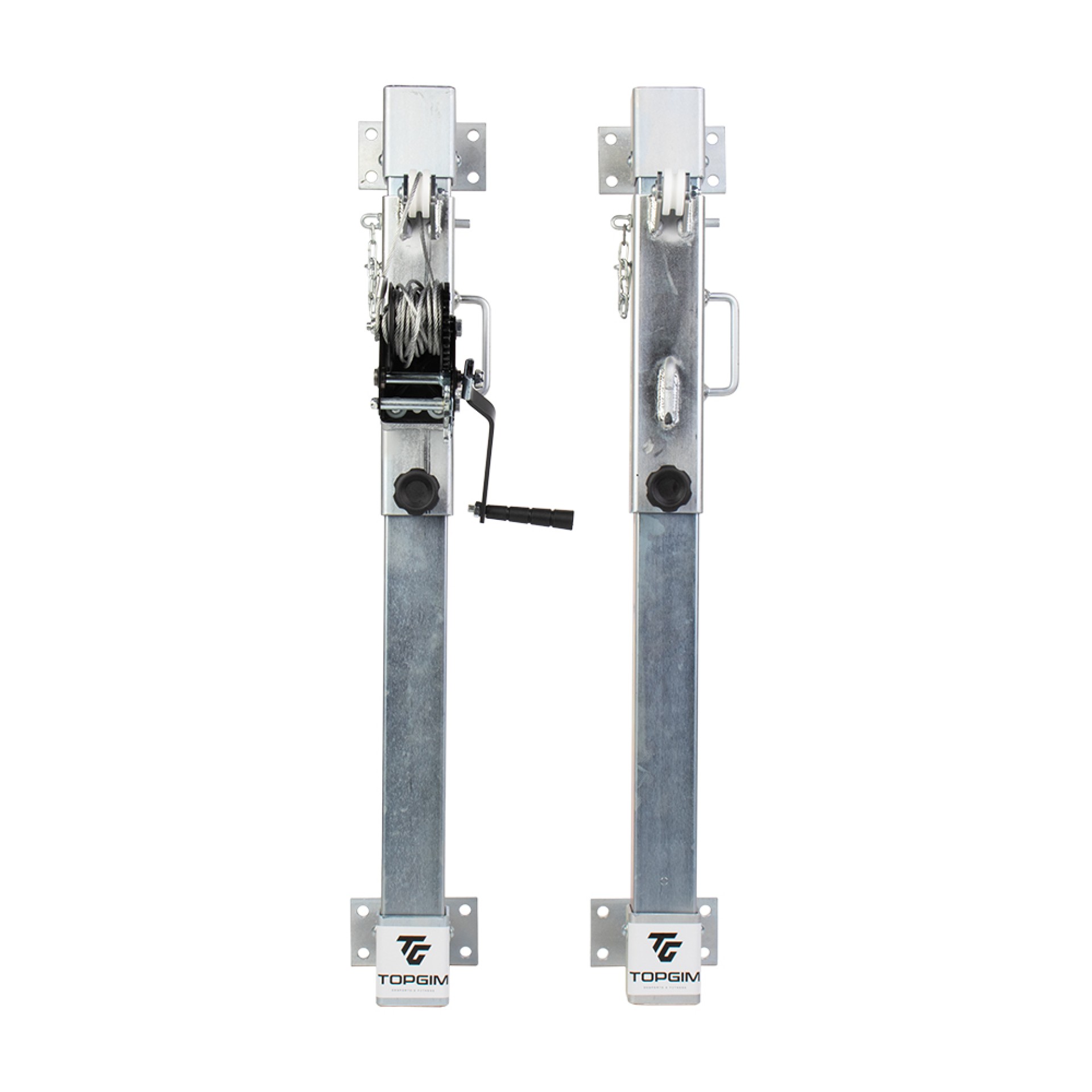 PAR DE POSTES DE VOLEIBOL EN LA PARED