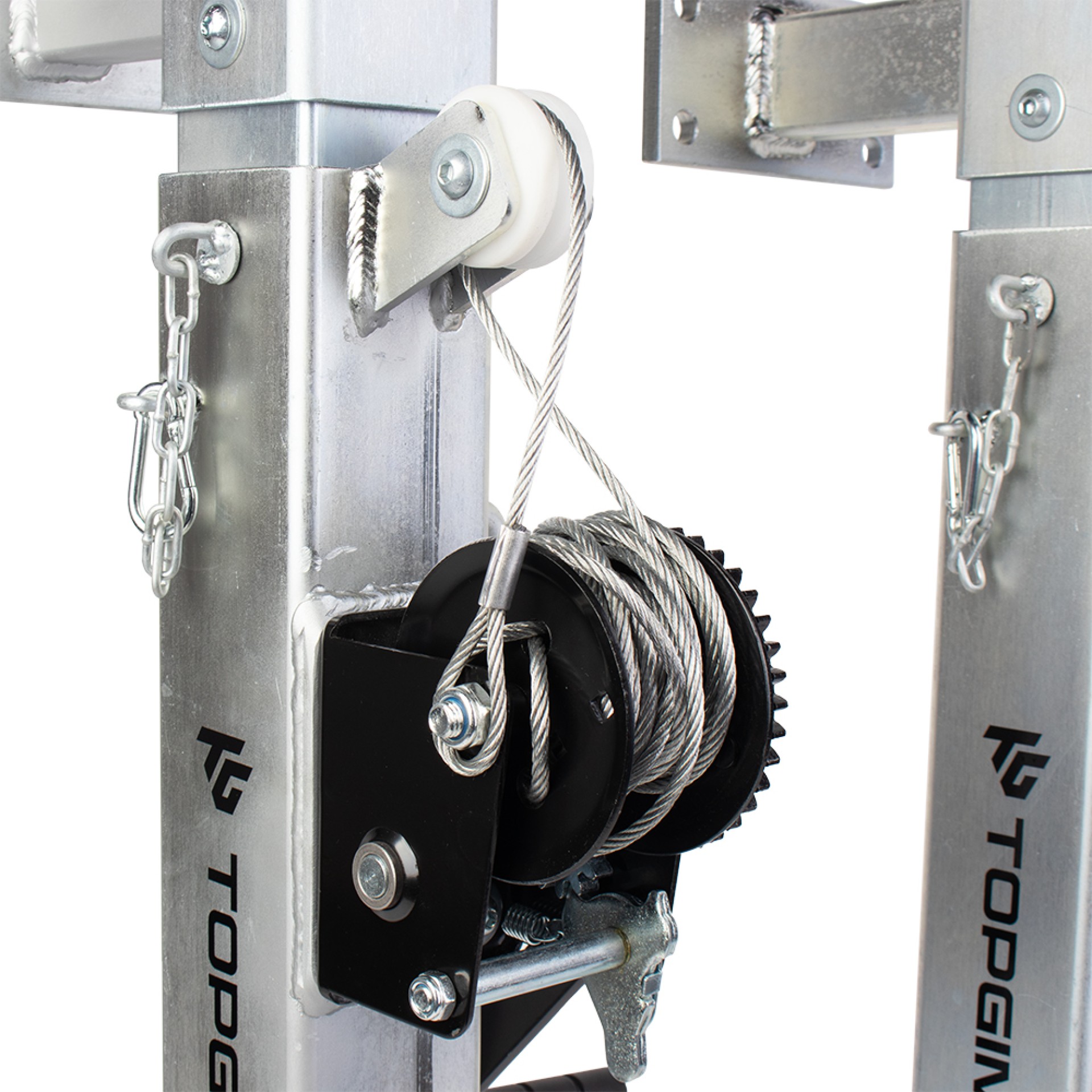 PAR DE POSTES DE VOLEIBOL EN LA PARED