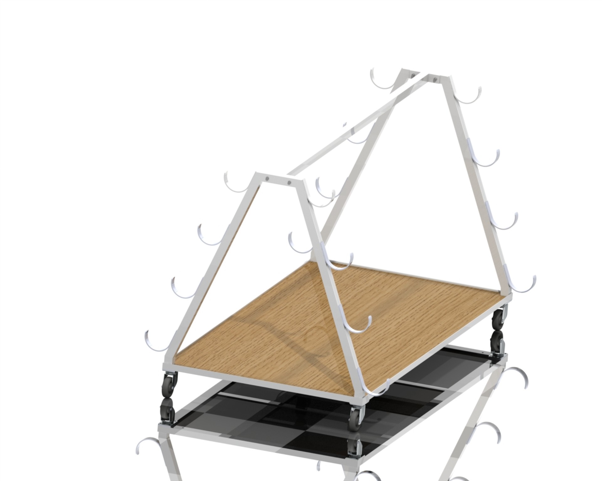 CARRO DE TRANSPORTE PARA POSTES DE VOLEIBOL