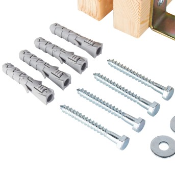 KIT FIXAO DE PAREDE PARA ESPALDAR SIMPLES