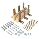 KIT FIXAO DE PAREDE PARA ESPALDAR DUPLO