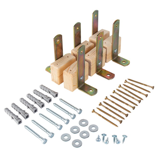KIT FIXAO DE PAREDE PARA ESPALDAR DUPLO