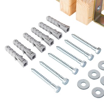 KIT FIXAO DE PAREDE PARA ESPALDAR DUPLO