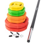 KIT FIT PUMP - 40kg - DISCOS COLORIDOS