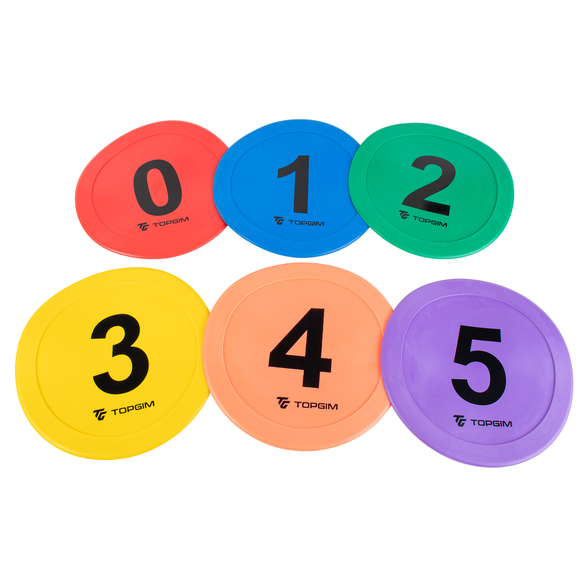 SET OF 6 DISKS NUMBERED 0 to 5