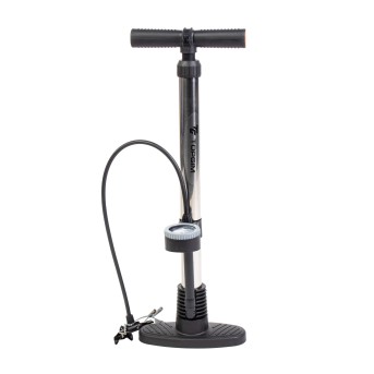 BOMBA DE AIRE VERTICAL TUBO METALICO CON MANÓMETRO 60cm BOMBA DE AIRE VERTICAL TUBO METALICO CON MANÓMETRO 60cm