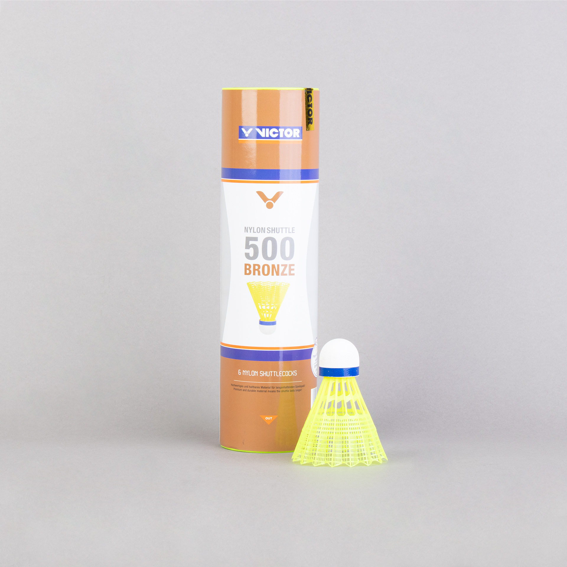 VOLANTES BÁDMINTON VICTOR 500 (6 UNIDADES)