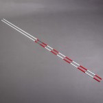 PAIR OF FIBERGLASS ANTENNAS FOR COMPETITION VOLLEYBALL