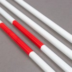PAIR OF FIBERGLASS ANTENNAS FOR COMPETITION VOLLEYBALL