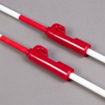 PAIR OF FIBERGLASS ANTENNAS FOR FIVB COMPETITION VOLLEYBALL