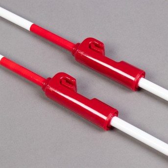 PAR DE MIRAS DE FIBRA DE VIDRIO PARA VOLEIBOL DE COMPETENCIA