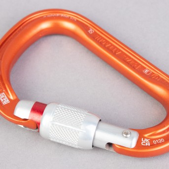 MOSQUETO PETZL ATTACHE SREW LOCK FECHO MANUAL