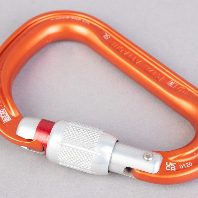MOSQUETÃO PETZL ATTACHE SREW LOCK FECHO MANUAL