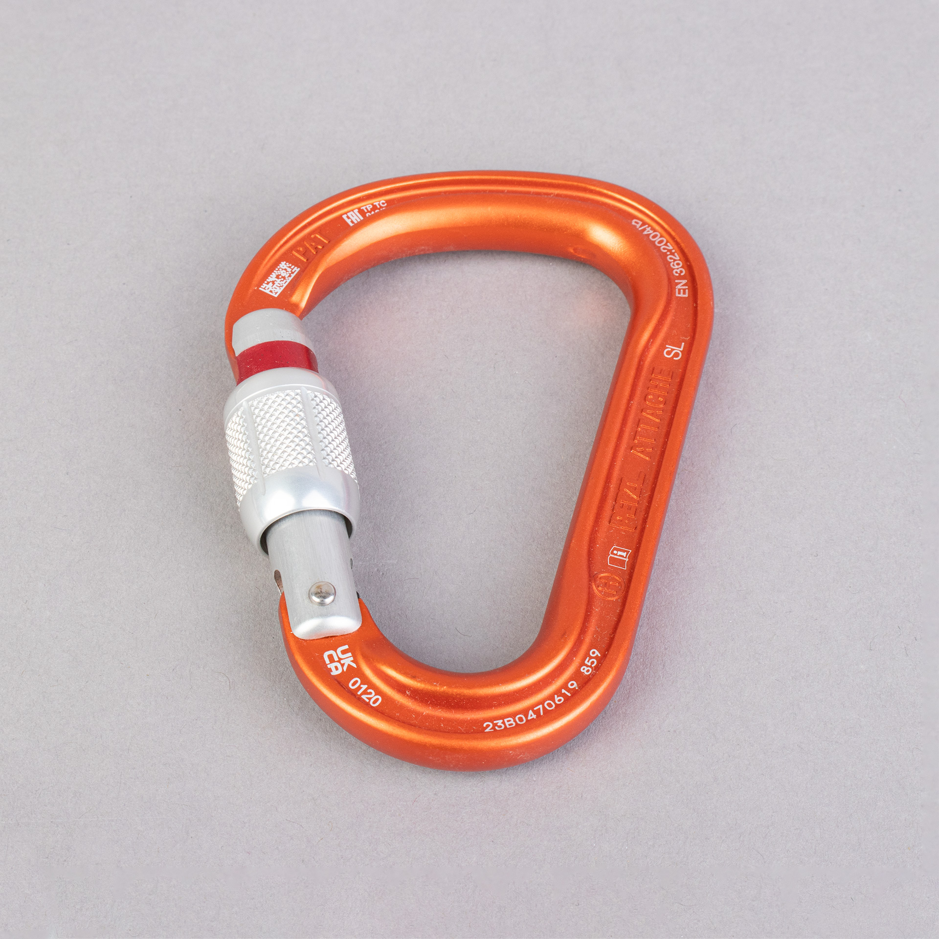 MOSQUETON PETZL ATTACHE SREW LOCK CIERRE MANUAL