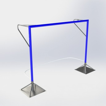 BALIZA ANDEBOL PRAIA ALUMNIO REDONDO