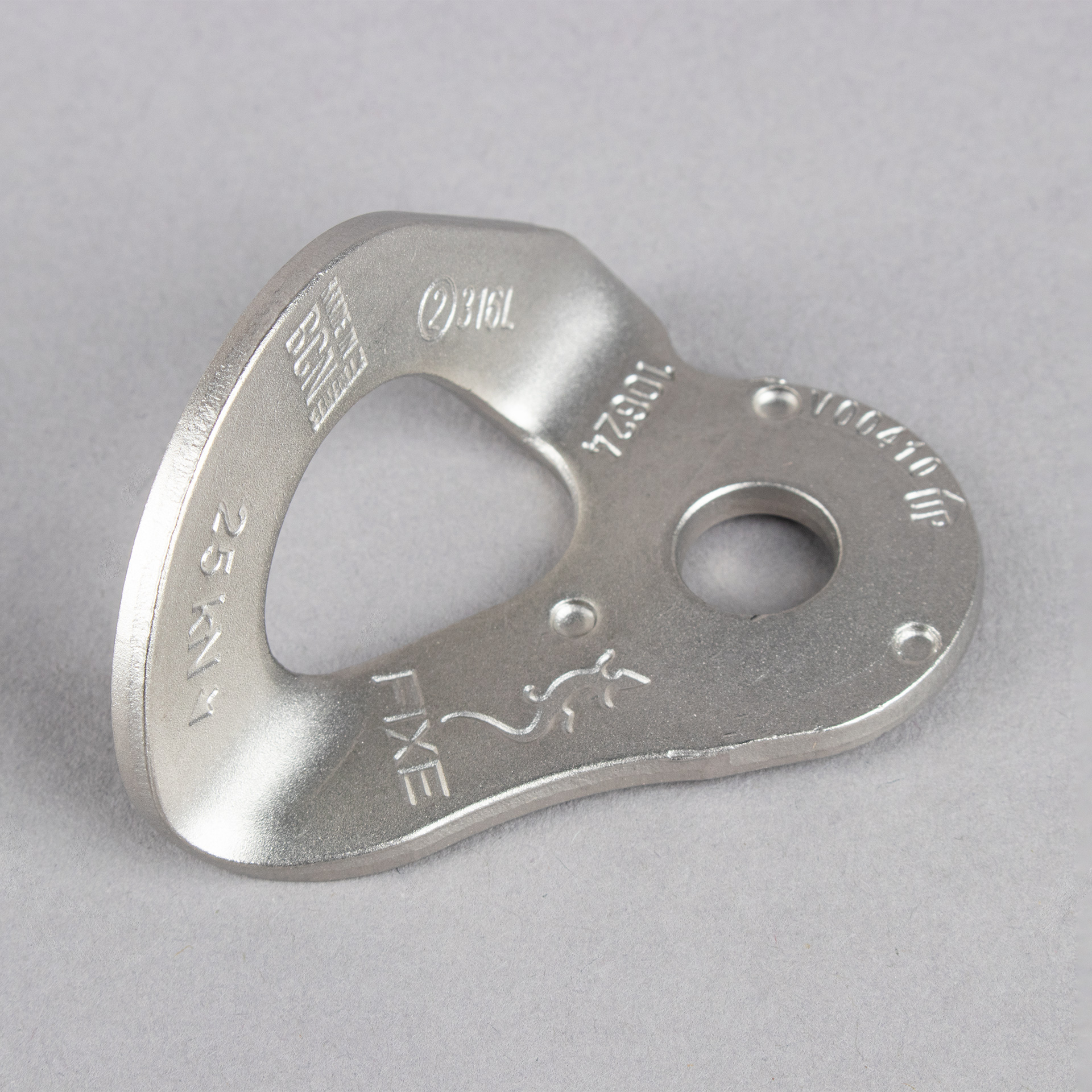 PLAQUETA FIXE - 1 INOX 10mm