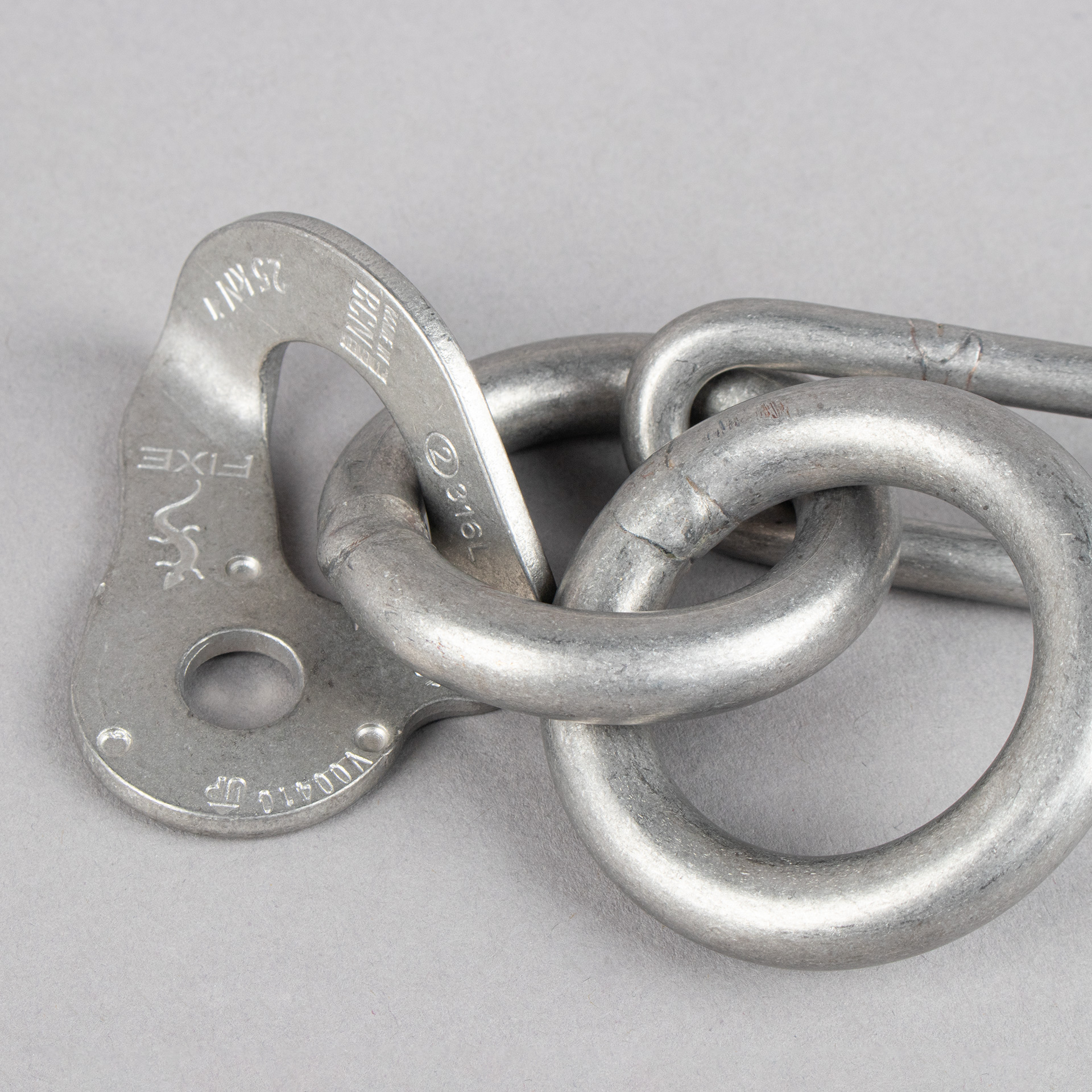 REUNIÃO PARA RAPEL FIXE INOX COM ARGOLA