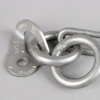 REUNIO PARA RAPEL FIXE INOX COM ARGOLA