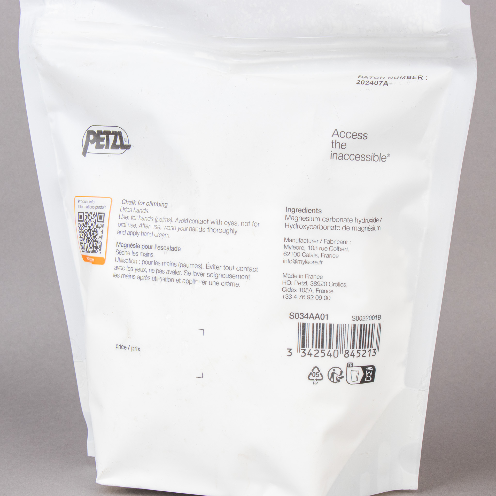 MAGNESIO PARA ESCALADA PETZL POWER CRUNCHY