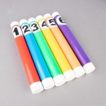 SET OF 5 COLOURED BOTTOM STICKS