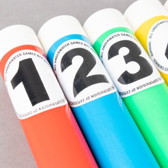 SET OF 5 COLOURED BOTTOM STICKS