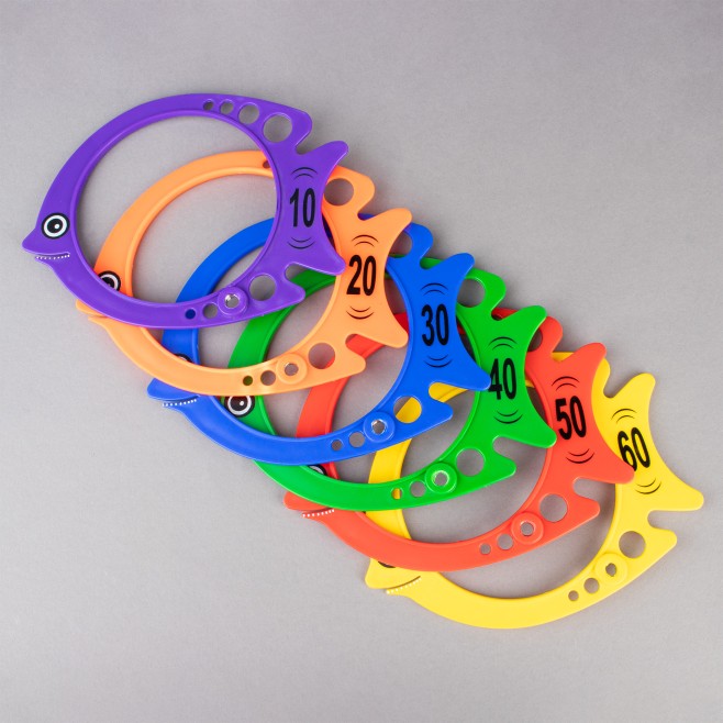 SUBMERSIBLE FISH (set of 6)