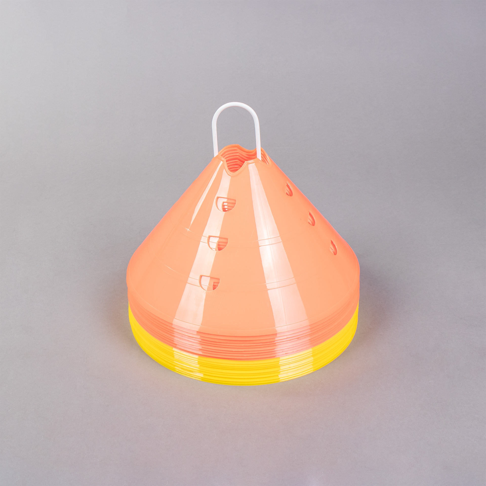 CONJ. DE 20 MARCOS DELIMITADORES GRANDES + SUPORTE C/ ORIFÍC