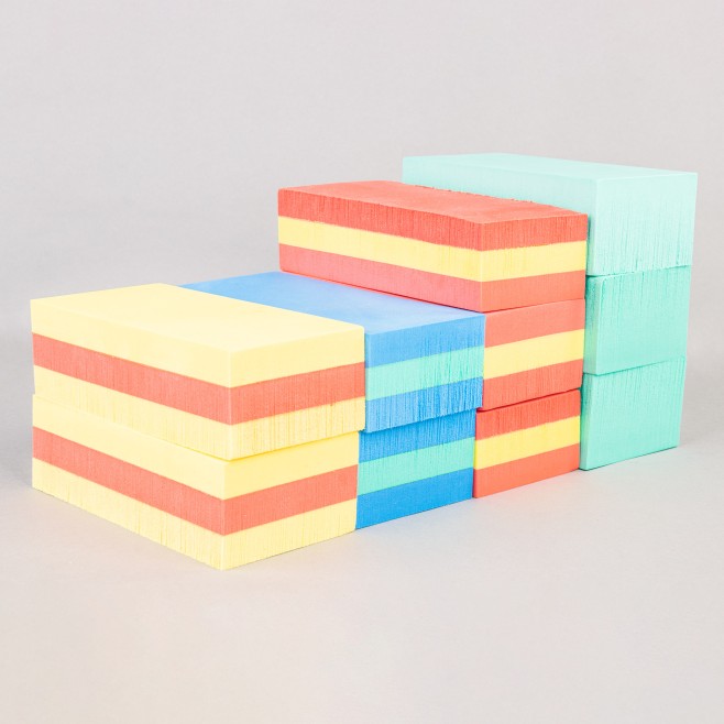 SET. OF 10 FLOATING PLASTAZOTE BRICKS
