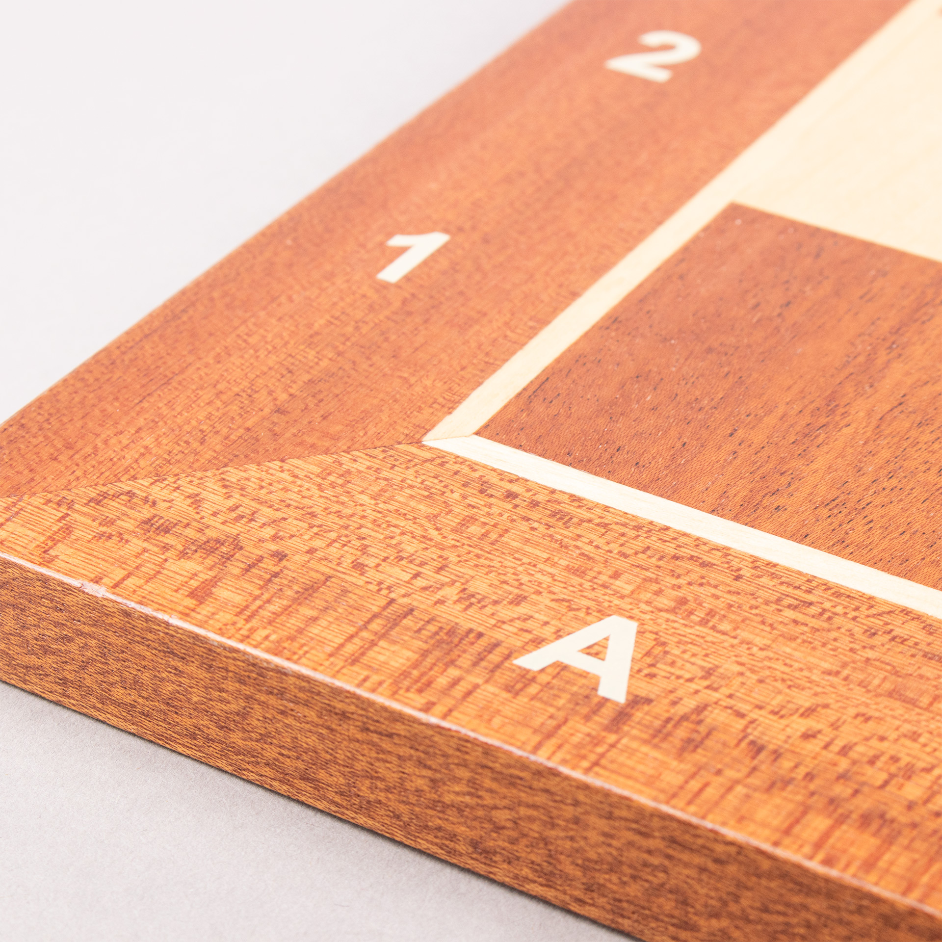 TABULEIRO XADREZ MADEIRA NOGUEIRA 55x55x1,5cm