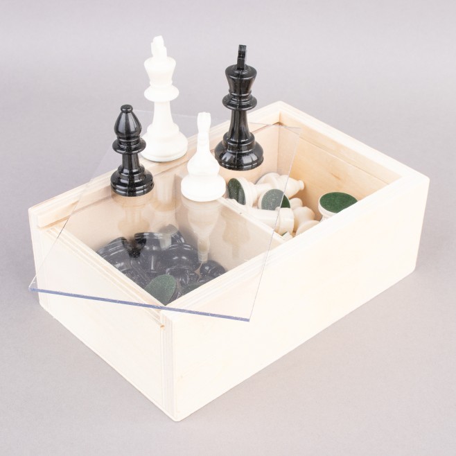 CHESS PIECES PVC 6,5cm