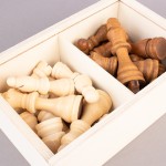 CHESS PIECES WOODEN 9,0cm