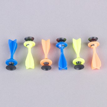 CONJUNTO DE 6 DARDOS COM VENTOSA SURESHOT SUCKER DARTS