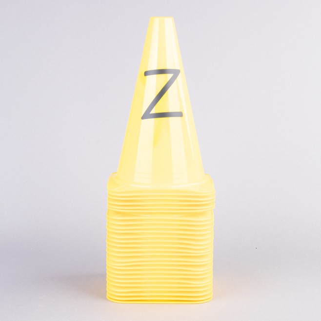 SET de 26 CONOS de 23cm con LETRAS de la A a la Z