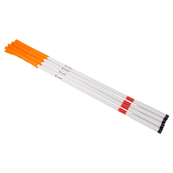 SET OF 4 FLEXIBLE CORNER FLAGS - FLUO YELLOW