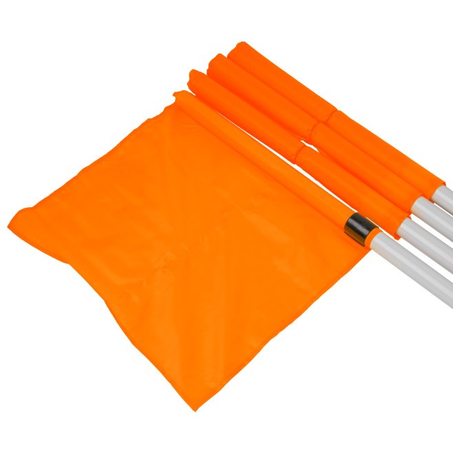 SET OF 4 FLEXIBLE CORNER FLAGS - FLUO YELLOW