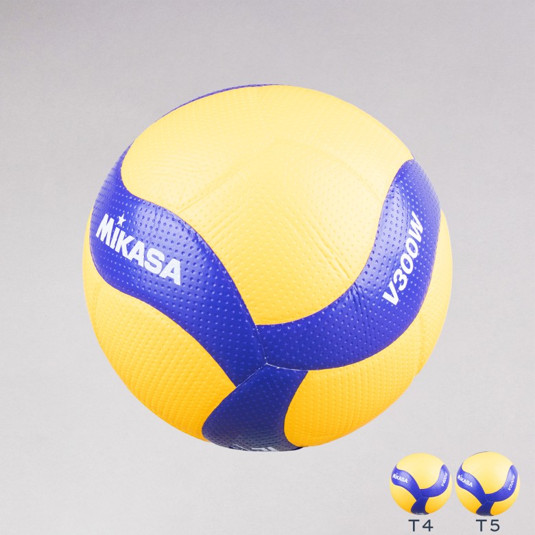 Ballon Volley-ball MIKASA V300W – Certifié FIVB/DVV1, 18 Panneaux, Technologie Dimple – Compo Officiel