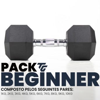 BEGINNER HEXAGONAL DUMBBELL PACK (1kg-10kg)