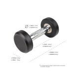 RUBBER ROUND DUMBBELL (UNIT)