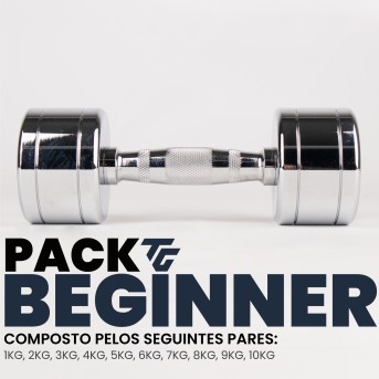 BEGINNER CHROMED DUMBBELL PACK (1kg-10kg)