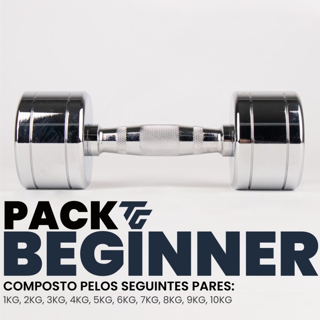 BEGINNER CHROMED DUMBBELL PACK (1kg-10kg)