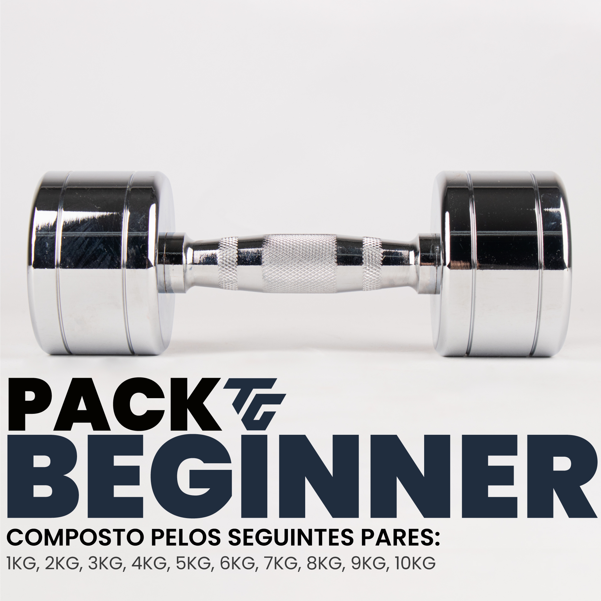 PACK MANCUERNA CROMADO BEGINNER (1kg-10kg)